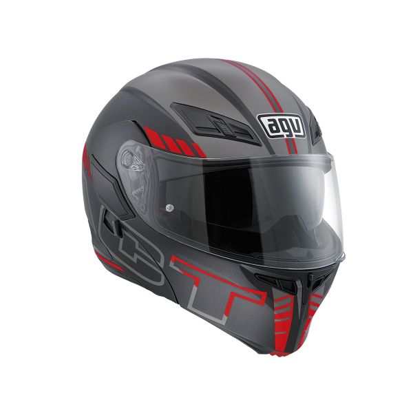 Casque AGV COMPACT-ST MULTI SEATTLE MAT - Bleu / Blanc / Rouge