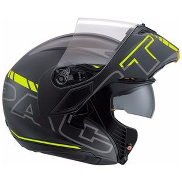 Casque AGV COMPACT-ST MULTI SEATTLE MAT - Noir / Gris / Jaune Fluo