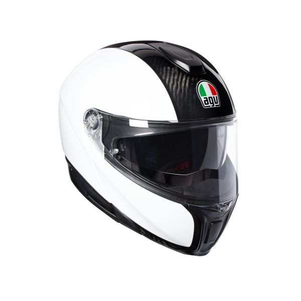 Casque AGV SPORTMODULAR MONO - Carbone / Blanc