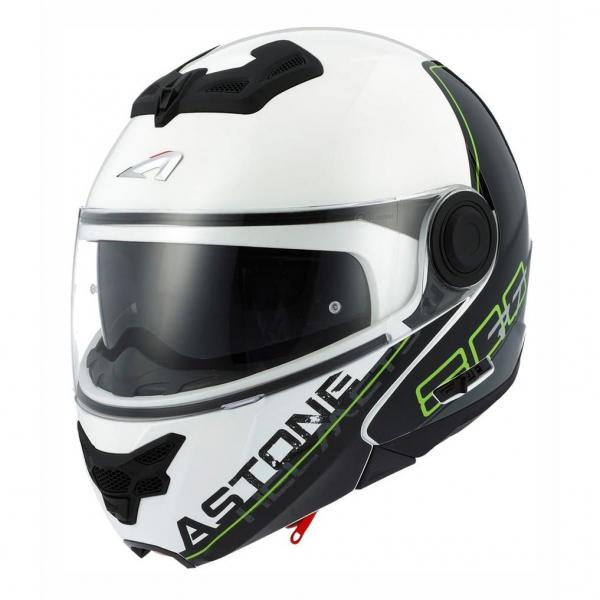 Casque Astone RT 800 LINETEK - Blanc / Vert