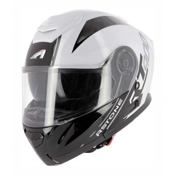 Casque Astone RT 900 STRIPE - Blanc / Noir
