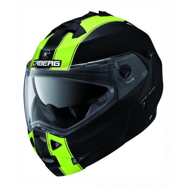 Casque Caberg DUKE II LEGEND MAT - Noir / Jaune Fluo