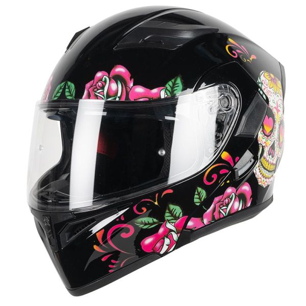 Casque Dexter FUSION SKULLIE - Noir / Rose