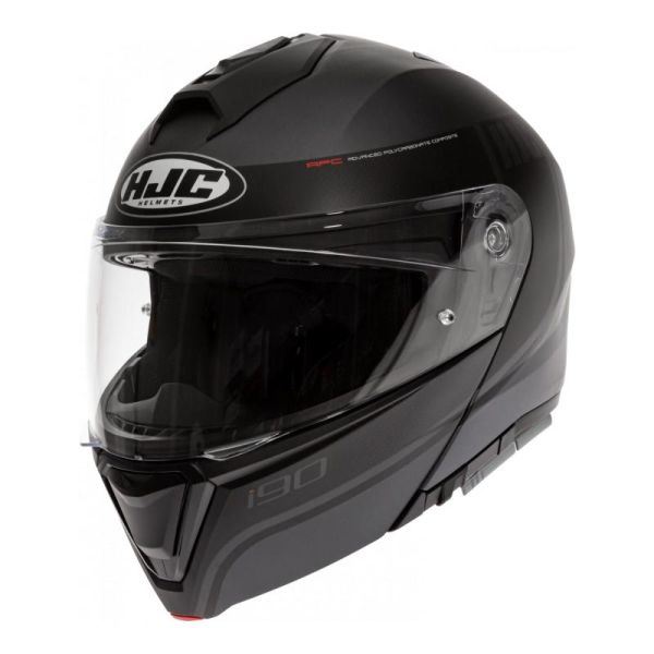 Casque HJC I90 DAVAN MAT MC5SF - Anthracite / Noir