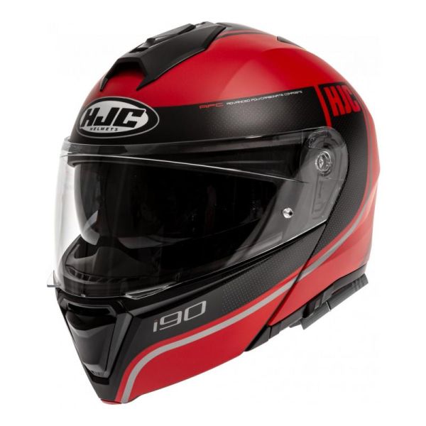 Casque HJC I90 DAVAN MC1SF MAT - Noir / Rouge