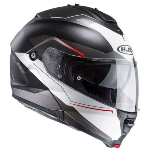Casque HJC IS-MAX II MAGMA MC1SF - Blanc / Noir / Rouge