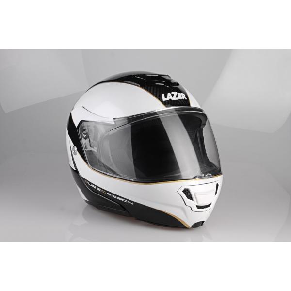 Casque Lazer MONACO EVO WINDOW PURE CARBON - Blanc