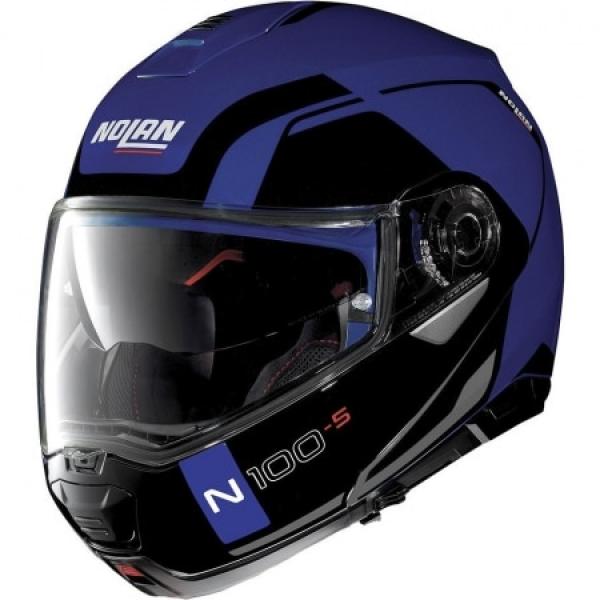 Casque Nolan N100-5 CONSISTENCY N-COM Mat - Bleu