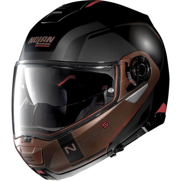 Casque Nolan N100-5 CONSISTENCY N-COM - Noir / Cuivre