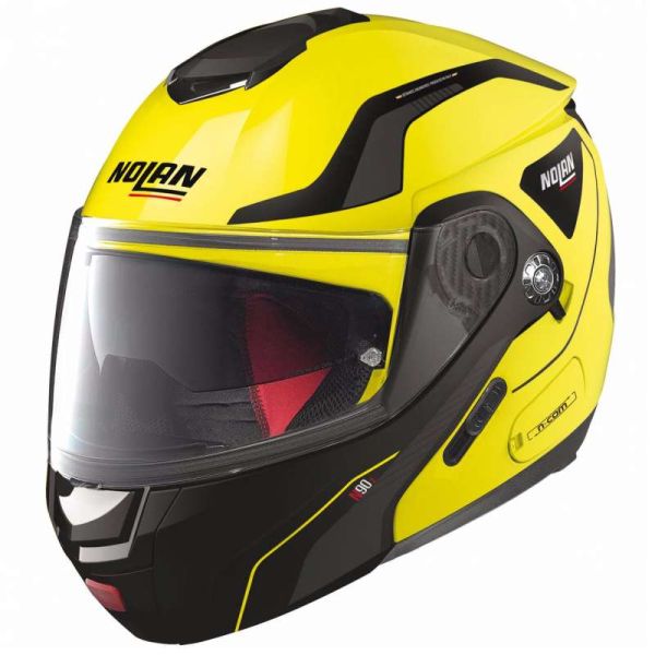 Casque Nolan N90-2 STRATON N-COM - Jaune