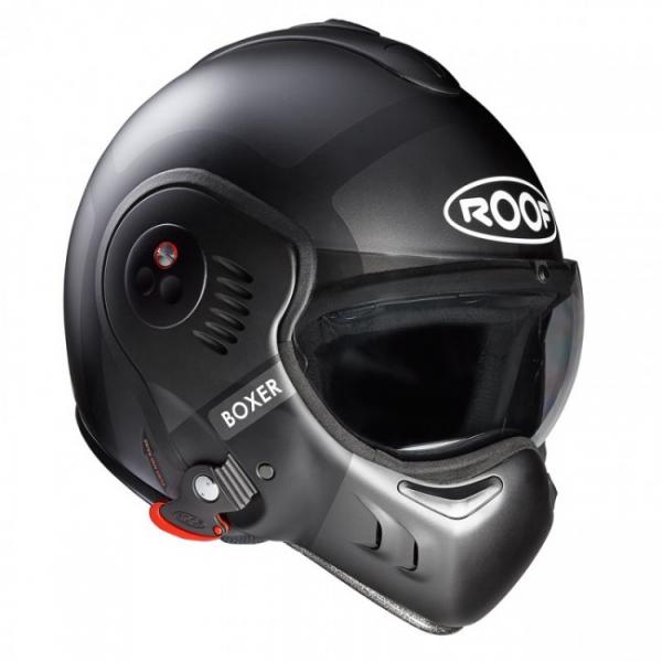 Casque Roof RO5 BOXER V8 BOND MAT - Titane / Noir
