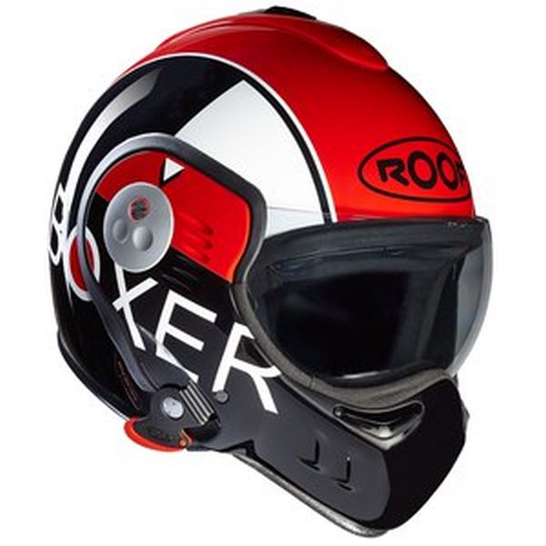 Casque Roof RO5 BOXER V8 GRAFIC - Rouge / Noir / Blanc