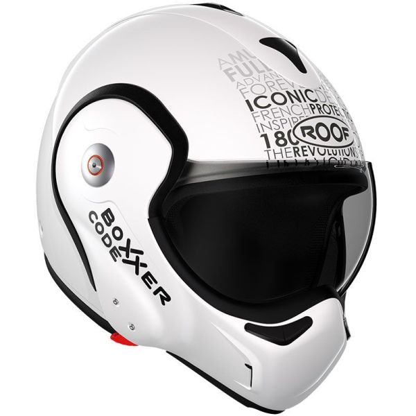 Casque Roof RO9 BOXXER CARBON CODE - Blanc Nacre / Noir