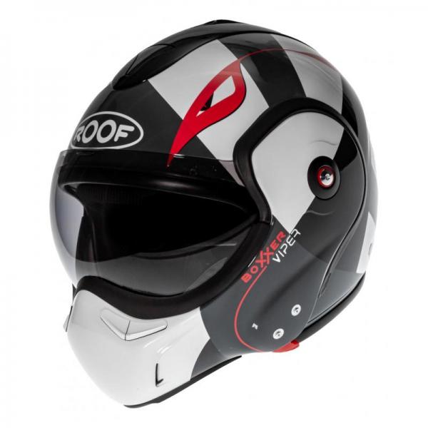 Casque Roof RO9 BOXXER VIPER - Blanc / Noir / Rouge