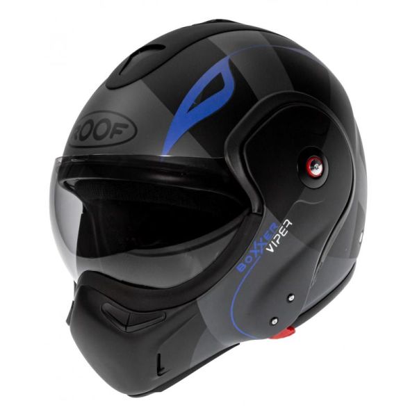 Casque Roof RO9 BOXXER VIPER MAT - Noir / Bleu