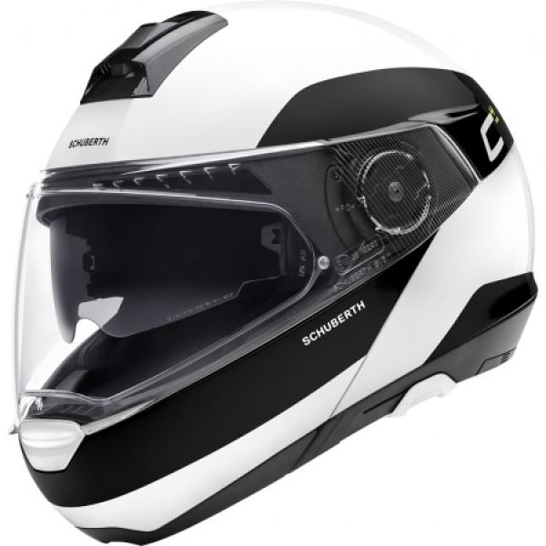 Casque Schuberth C4 PRO FRAGMENT - Noir / Blanc
