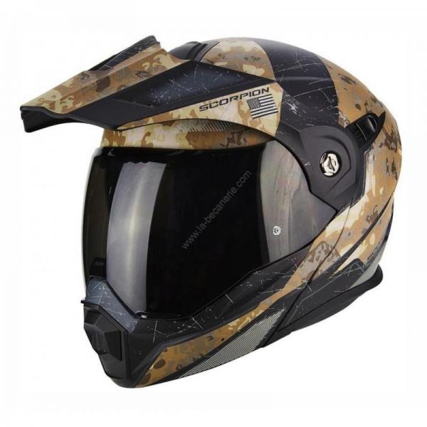 Casque Scorpion ADX-1 BATTLEFLAGE MAT - Sable / Gris