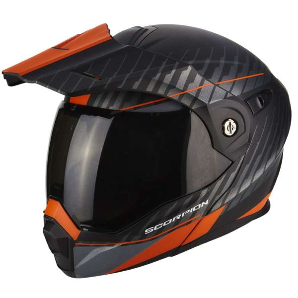 Casque Scorpion ADX-1 DUAL MAT - Noir / Silver / Orange
