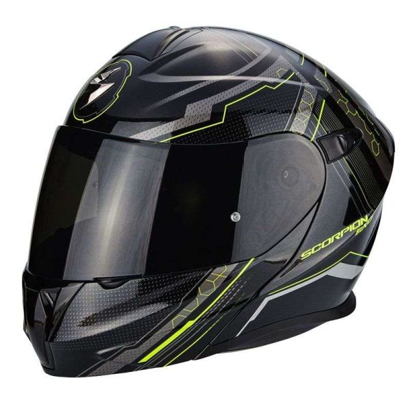 Casque Scorpion EXO-920 SATELLITE - Noir / Neon Jaune