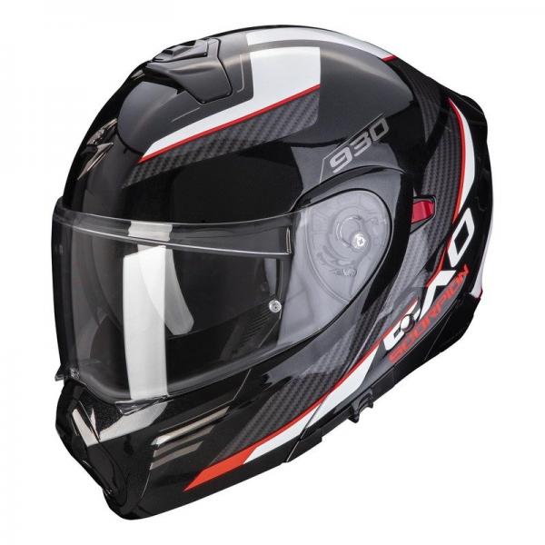 Casque Scorpion EXO 930 NAVIG - Noir / Rouge