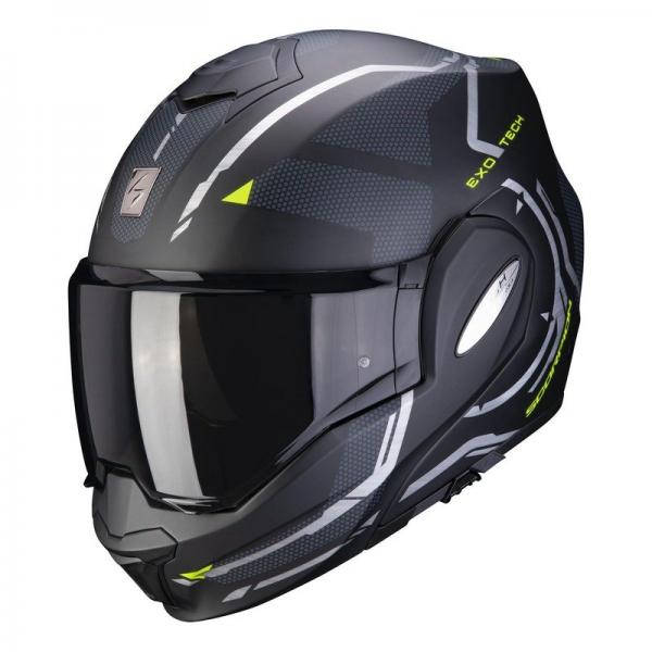 Casque Scorpion EXO TECH SQUARE MAT - Noir / Jaune