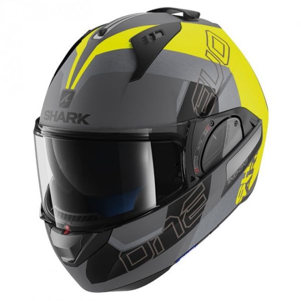 Casque Shark EVO ONE 2 SLASHER MAT - Gris / Jaune / Noir