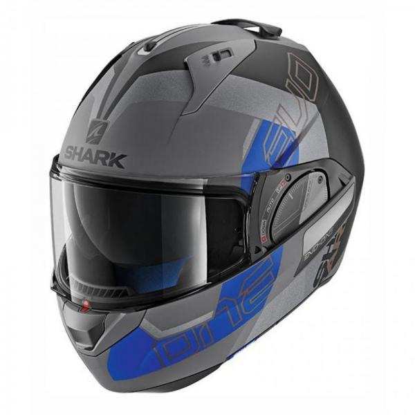 Casque Shark EVO ONE 2 SLASHER MAT - Gris / Noir / Bleu