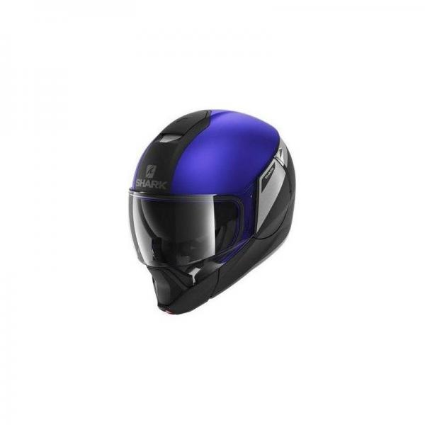Casque Shark EVOJET KARONN MAT - Noir / Argent / Bleu