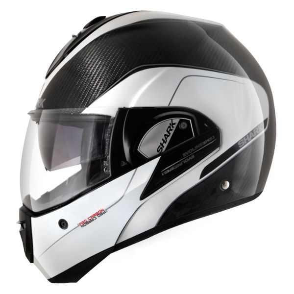 Casque Shark EVOLINE PRO CARBON - Blanc / Gris / Carbone