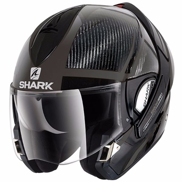 Casque Shark EVOLINE PRO CARBON - DAKFOR DUAL TOUCH - Gris / Carbone