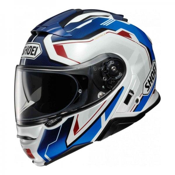 Casque Shoei NEOTEC II RESPECT TC-10 - Bleu / Blanc / Rouge
