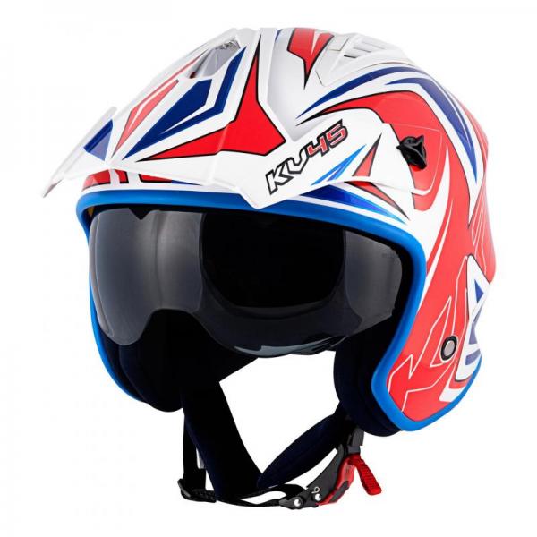 Casque Kappa KV45 GEMINI - Blanc / Rouge / Bleu