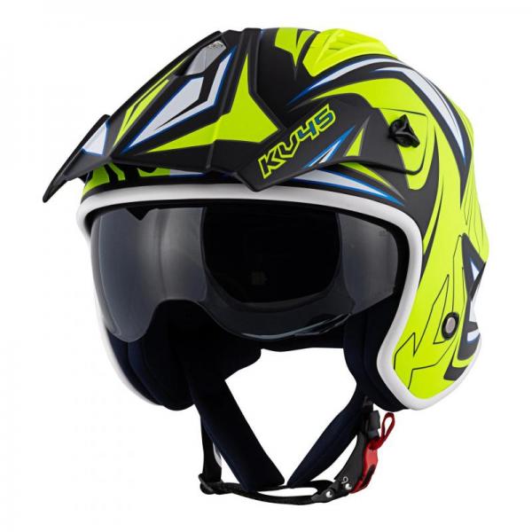 Casque Kappa KV45 GEMINI MAT - Noir / Jaune / Blanc