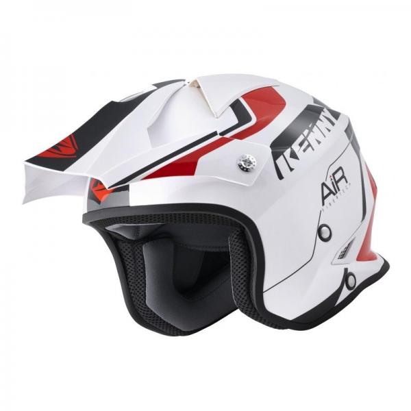 Casque Kenny TRIAL AIR GRAPHIC - Blanc / Rouge