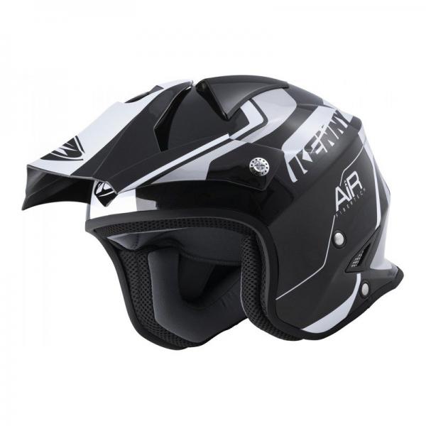 Casque Kenny TRIAL AIR GRAPHIC - Noir / Blanc