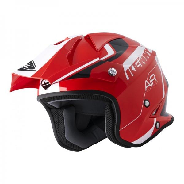 Casque Kenny TRIAL AIR GRAPHIC - Rouge / Blanc