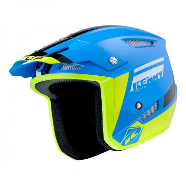 Casque Kenny TRIAL UP - Bleu / Jaune Fluo