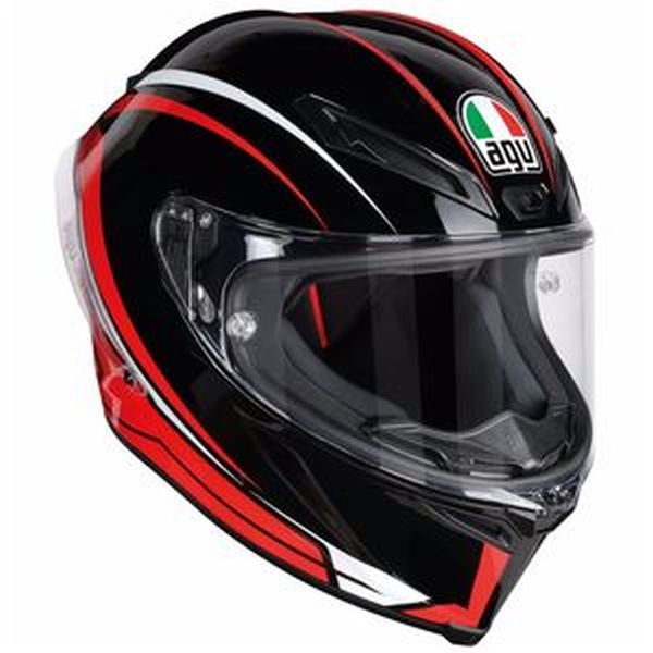 Casque AGV CORSA R MULTI ARRABBIATA - Noir / Rouge
