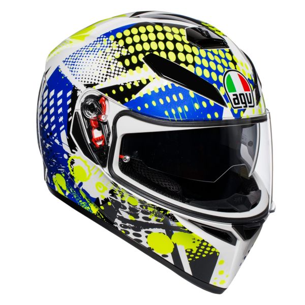 Casque AGV K-3 SV POP - Bleu / Jaune