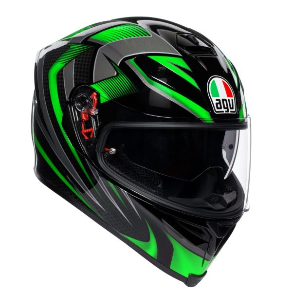 Casque AGV K-5 S HURRICANE 2.0 - Noir / Vert