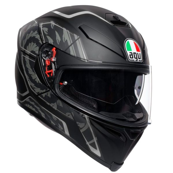 Casque AGV K-5 S TORNADO MAXVISION - Noir / Argent