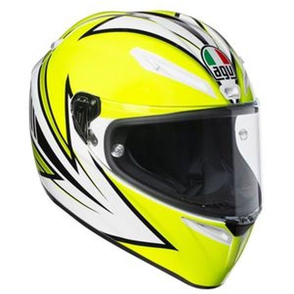 Casque AGV VELOCE-S MULTI VITALI 2016 - Jaune Fluo / Blanc