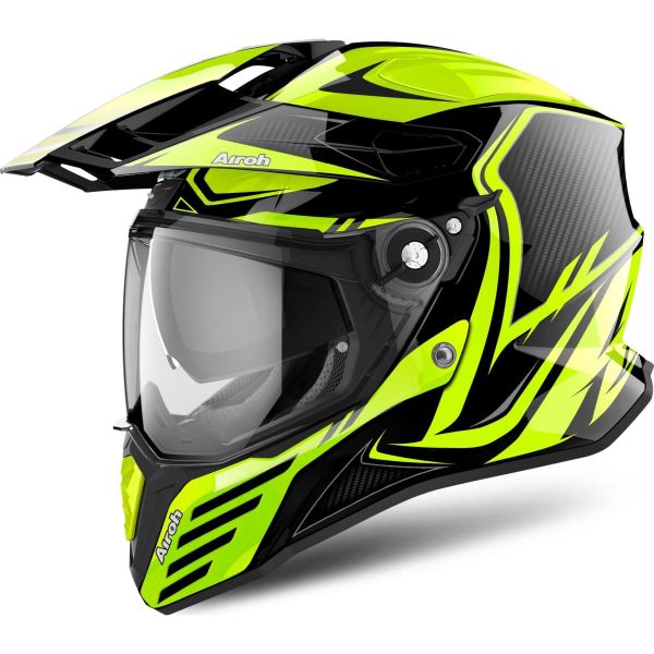 Casque Airoh COMMANDER CARBON / Jaune