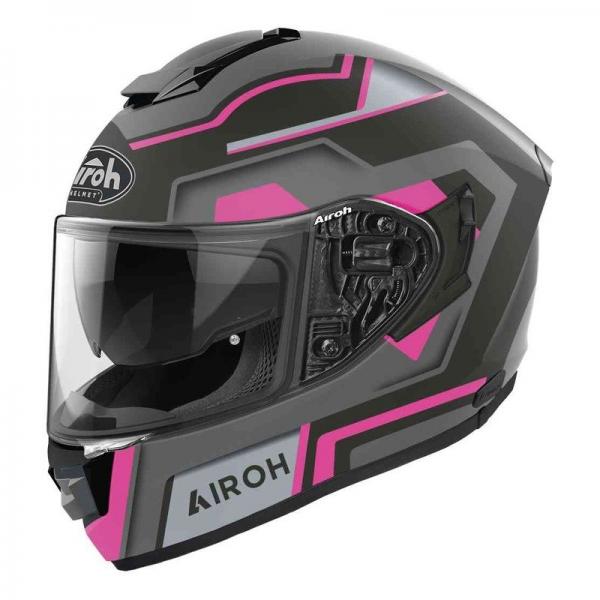 Casque Airoh ST 501 SQUARE MAT - Rose / Gris / Noir