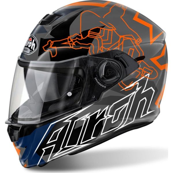 Casque Airoh STORM BIONIKLE / Orange