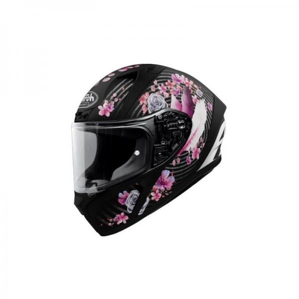 Casque Airoh VALOR MAD MAT - Noir / Rose