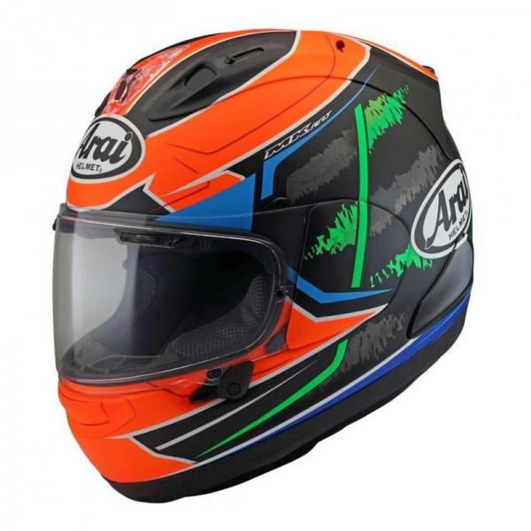 Casque Arai RX-7V VAN DER MARK REPLICA - Rouge / Bleu / Vert / Noir