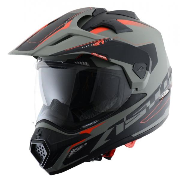 Casque Astone CROSS TOURER GRAPHIC ADVENTURE MAT - Noir / Gris
