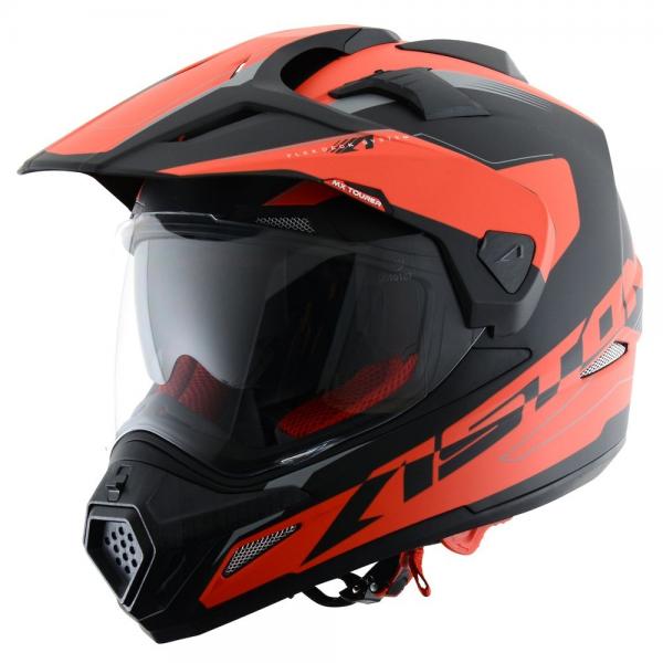 Casque Astone CROSS TOURER GRAPHIC ADVENTURE MAT - Noir / Rouge