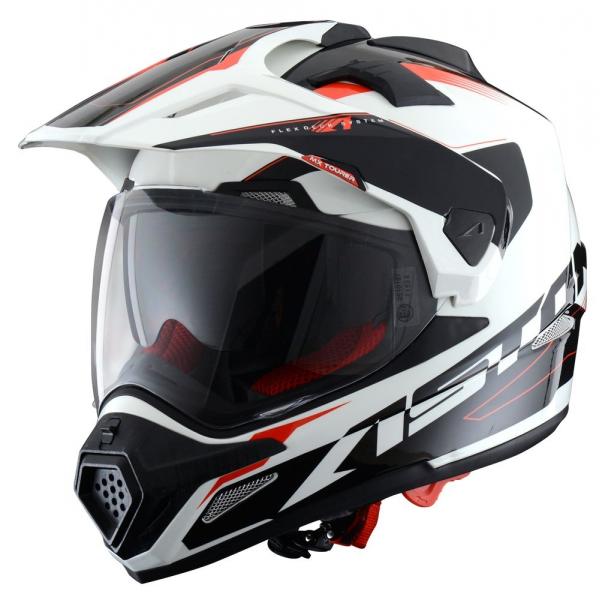 Casque Astone CROSS TOURER GRAPHIC ADVENTURE - Noir / Blanc